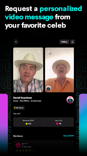 Cameo - Personal celeb videos Screen 3