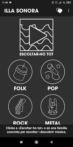 Android application Illa Sonora screenshort
