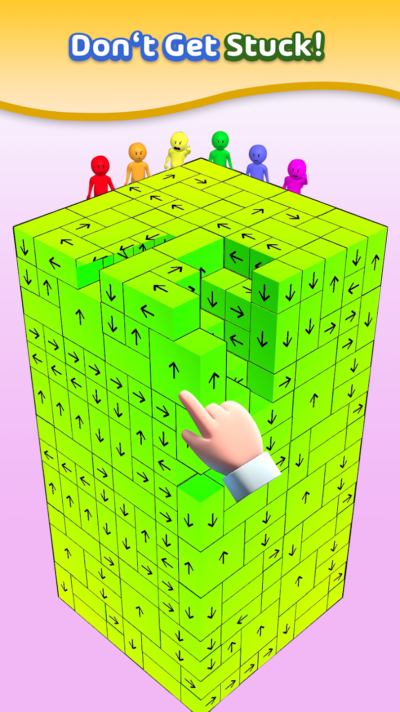 Remove all of the blocks until there are none left