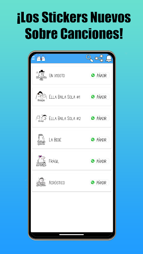 Stickers De Canciones Screenshot 1 - AppWisp.com