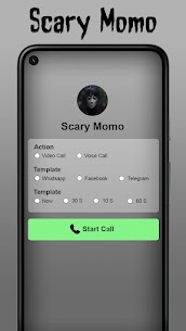 Modded Scary Momo Fake Call Challange Apk New 2022 4