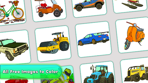 Vehicles Paint By Number Art Screen 3
