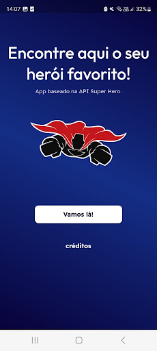 Android application Super Hero App DEMO-FF screenshort