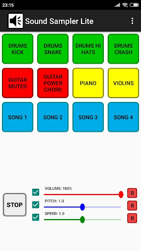 Android application Sound Sampler Lite screenshort