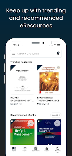 UTU eLibrary Screen 2