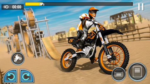 Bike Driving Stunt Bike Game ekran görüntüsü