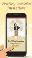 screenshot of First Communion Invitations