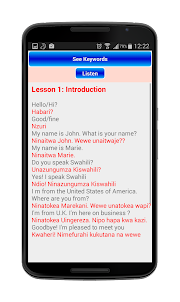 English Swahili Lessons