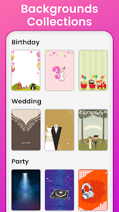 Criador de convite grátis - cartão de aniversário e casamento