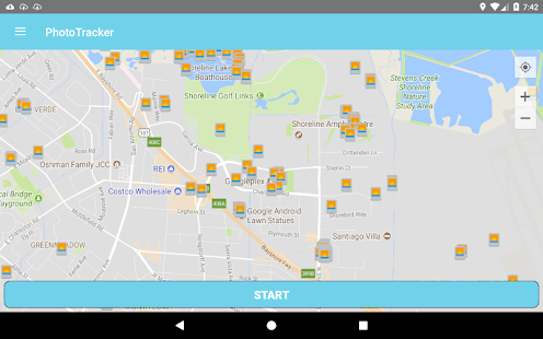 Travel Tracker Pro - Captura de tela do GPS