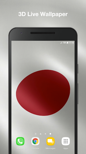 Android application Japan Flag Live Wallpaper Pro screenshort