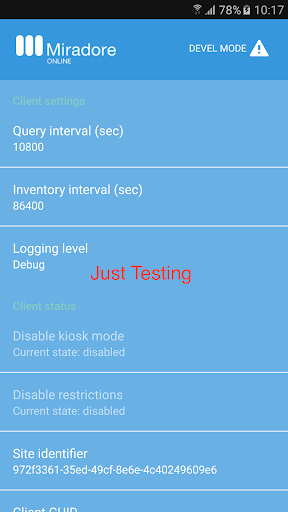 DCMGlobal testing Screen 2