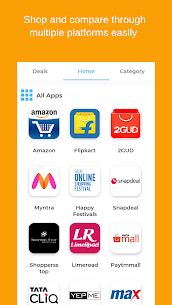 Shop Amazon, Flipkart, Myntra, Limeroad, Ajio, H&M 3