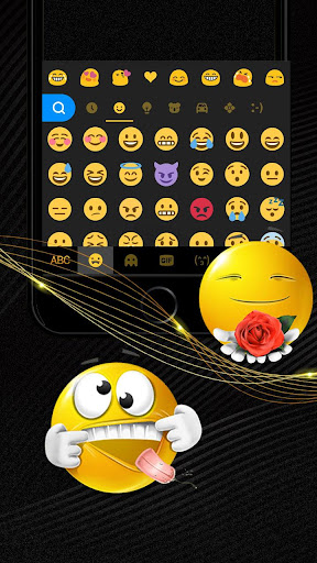 Luxury Golden Black Keyboard T Screen 2