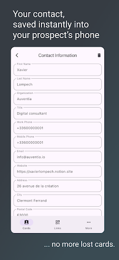 SwitchCard QR Business Card