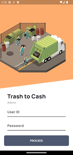 Android application Trash To Cash Admin screenshort
