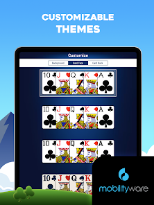 Spider Solitaire (by MobilityWare) - free offline solitaire card game for  Android and iOS - gameplay 