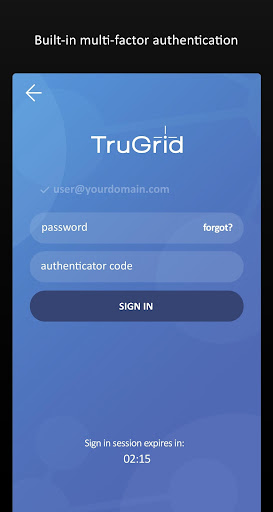 Android application TruGrid Connector screenshort