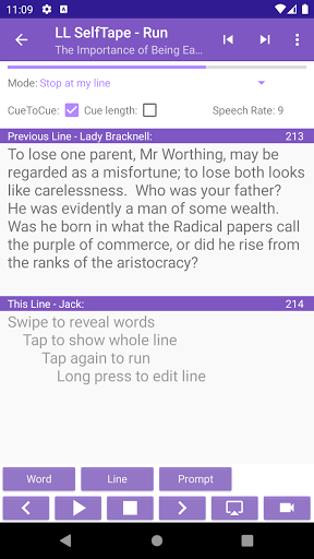LineLearn SelfTape/Teleprompt Screenshot 3 - AppWisp.com