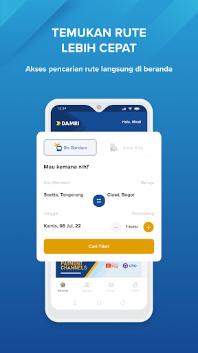 DAMRI Apps Screen 3