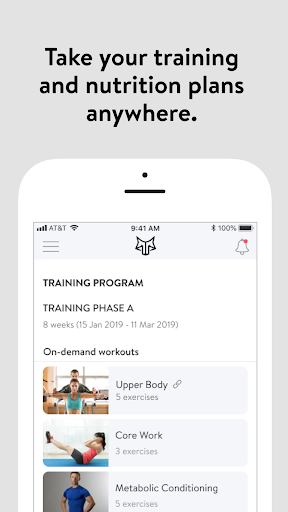 The Union Fitness App Screen 3