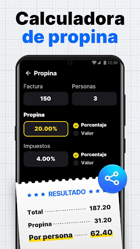 Calculadora y Conversor Captura de Pantalla de la Aplicación Android 6