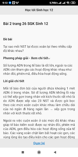 Học tốt Sinh học 12 Screen 2