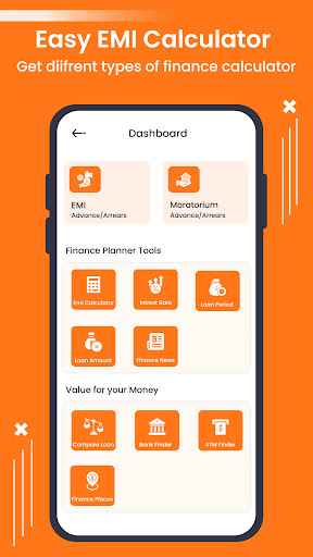 Android application Easy EMI Loan Calculator screenshort