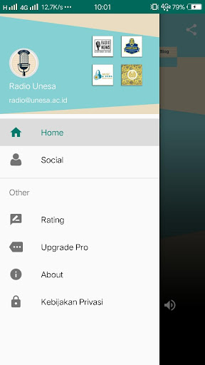 Radio Unesa Screen 2