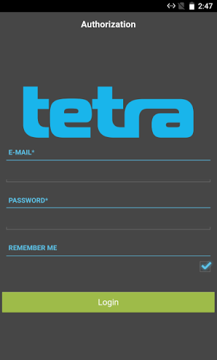 Android application TetraStaff screenshort