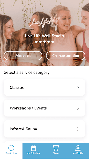 Android application LiveLifeWell screenshort