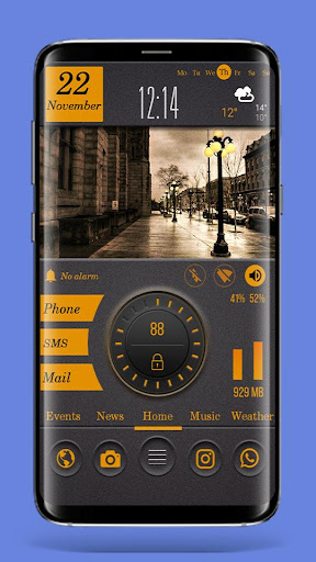 Android application DarkOrange for Total Launcher screenshort
