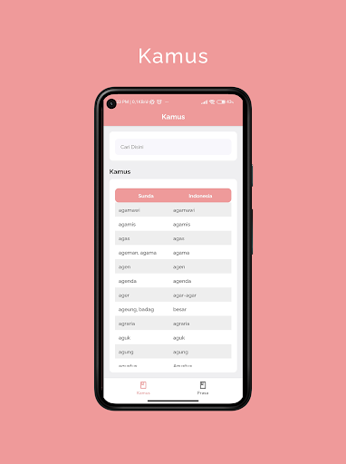 Android application Kamus Sunda Lengkap 7000+ Off screenshort
