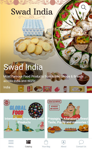 Android application Swad India screenshort