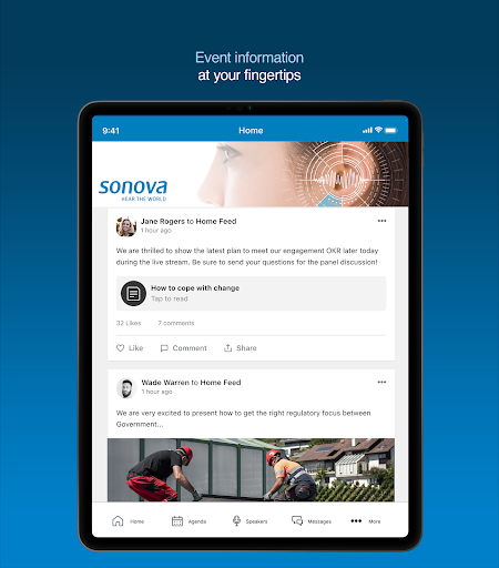 Screenshot of Sonova Events