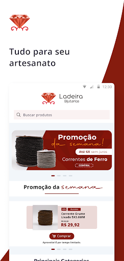 Android application Ladeira Armarinhos screenshort