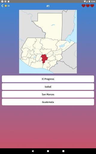 Guatemala Departments and Provi