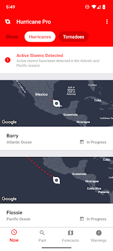Screenshot of My Hurricane Tracker & Alerts