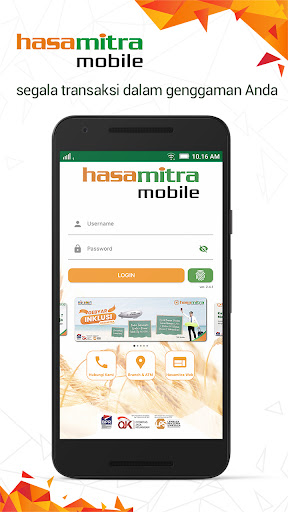 Android application Hasamitra Mobile screenshort