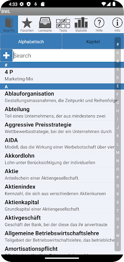 Android application BWL screenshort