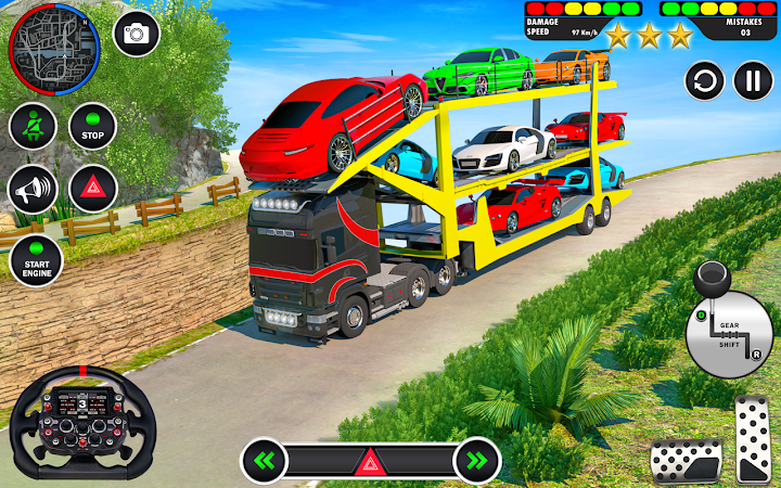 Crazy Car Transport Truck Game APK