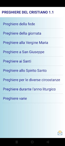 Android application Preghiere Cattoliche screenshort