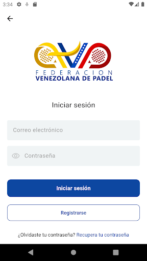 Federación Venezolana de Pádel Screen 3