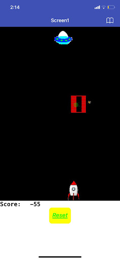 Android application Space Invaders screenshort