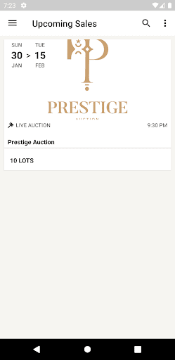 Android application Prestige screenshort