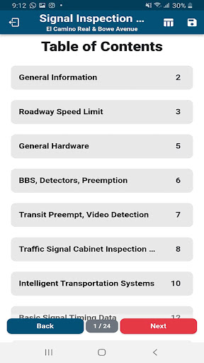 CalTrans SCS Inspections Screen 3