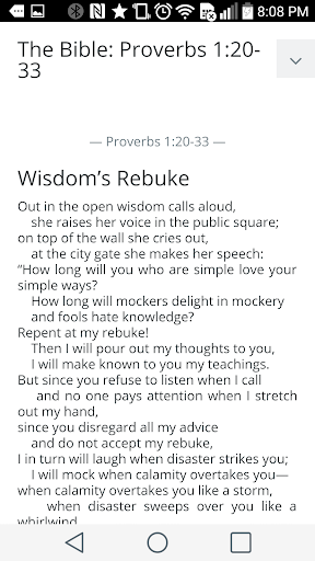 Android application Read Bible in a Year - NIV screenshort