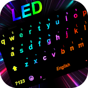 LED Colors Keyboard Background