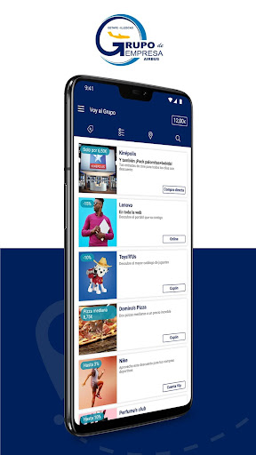 Android application VoyAlGrupo screenshort