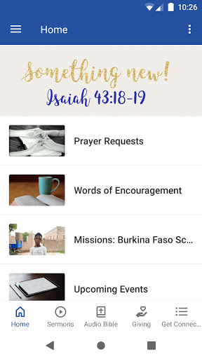 Android application Messenger Evangelistic MI screenshort